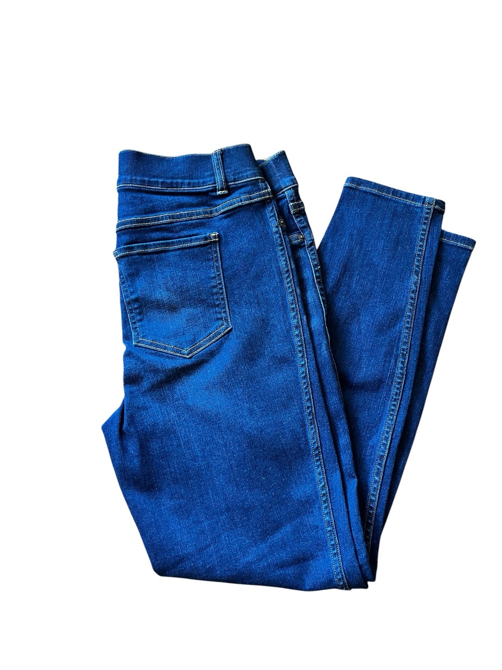 Spanx Jeggings, blue denim, size large